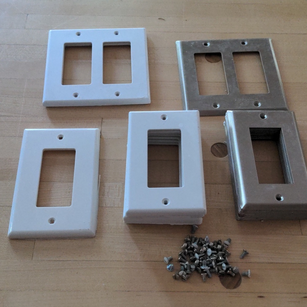 Mixed Sizes Electric switch plates